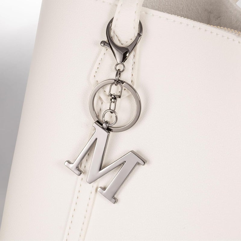 LAXPICOL Gold Letter A-Z Keychain for Women Bag Charms Purse Charms For Handbags Metal Alphabet Initial Letter Keychain - Image 4